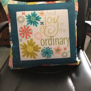 Hand crafted 18” cushion cover